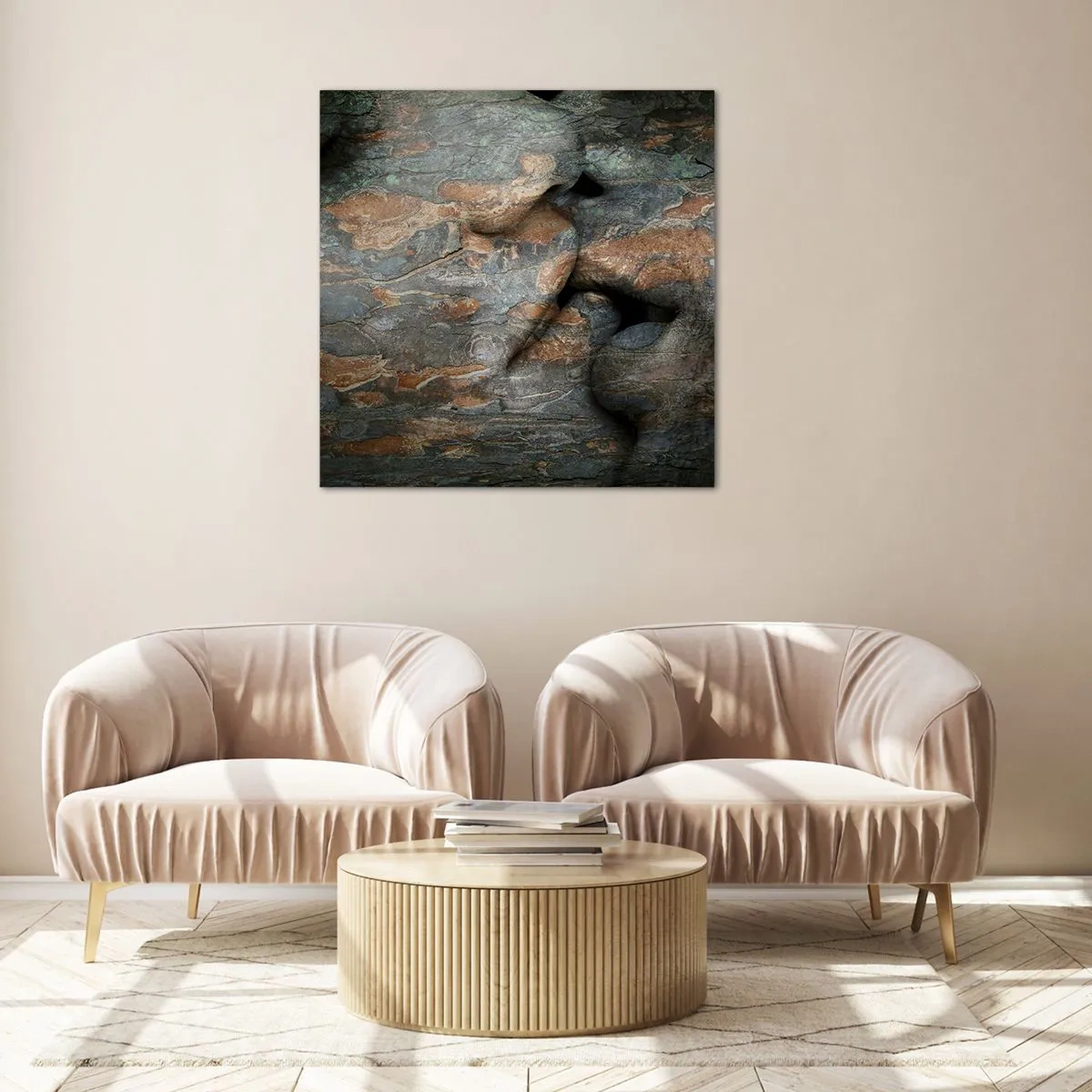 Schilderen op glas - Voor altijd samen - 60x60 cm