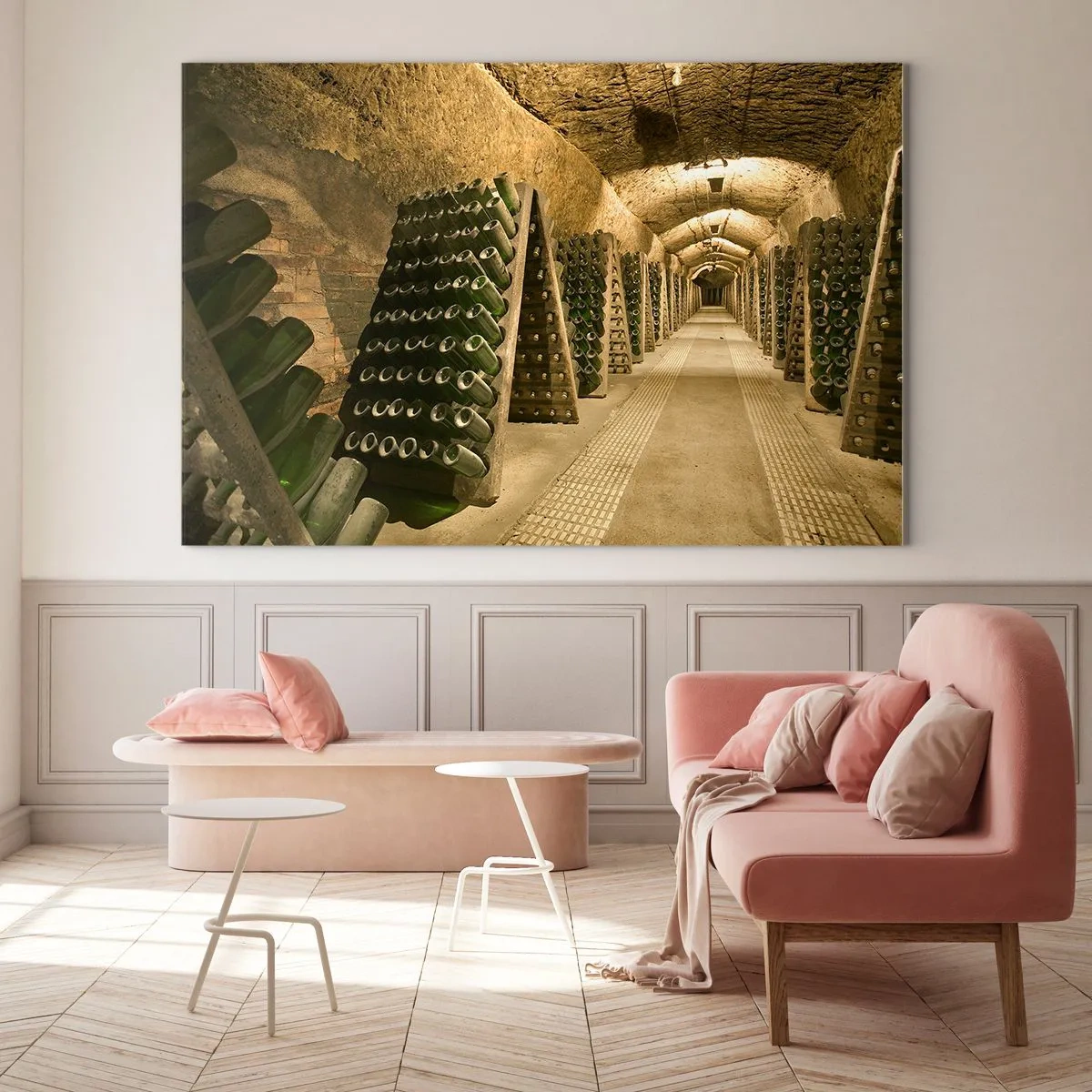 Schilderen op glas - De geboorte van smaak - 100x70 cm
