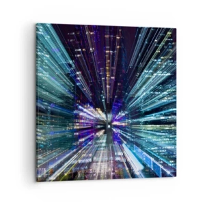Schilderen op canvas - Overgang naar hyperspace - 50x50 cm