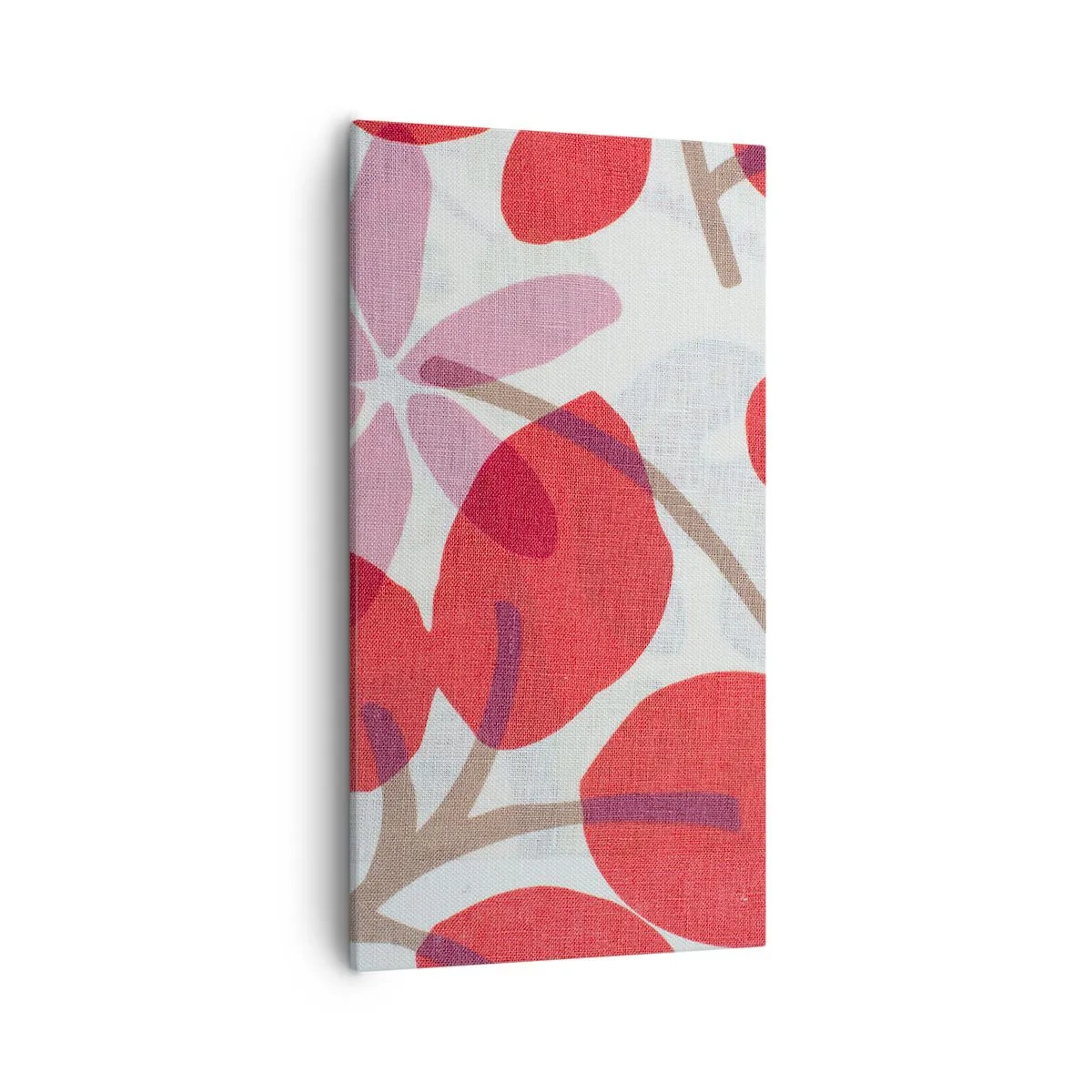 Schilderen op canvas - Bloemstuk in roze - 55x100 cm