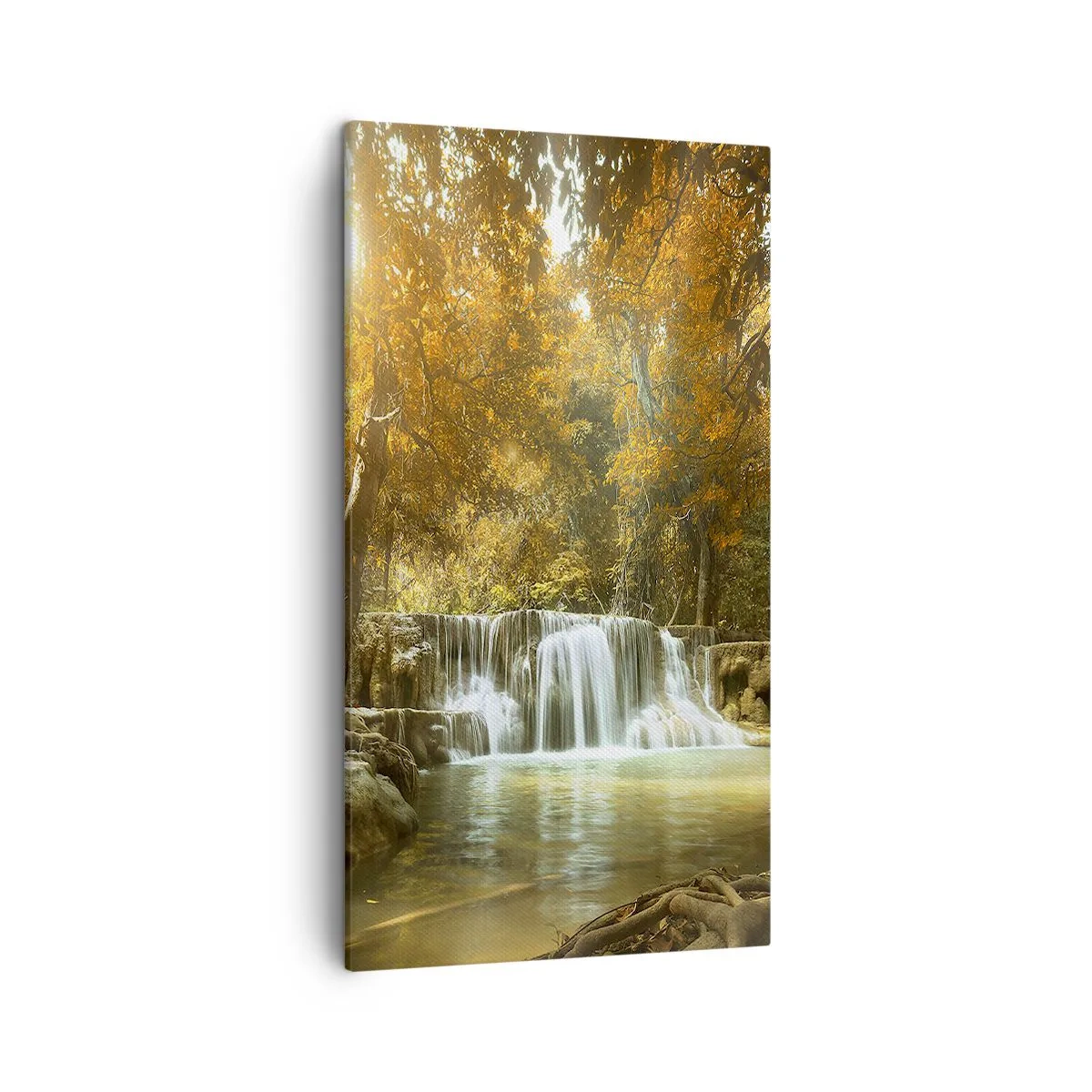 Schilderen op canvas - Park cascade - 45x80 cm