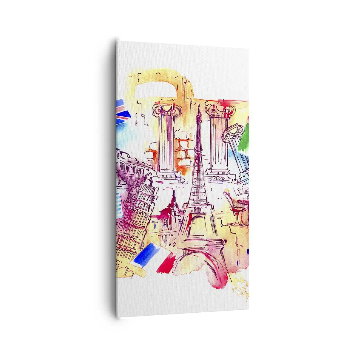 Schilderen op canvas - Europese tour - 65x120 cm