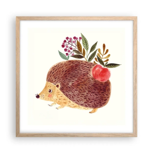 Een poster in een licht eiken lijst - En je vindt mij al leuk - 50x50 cm