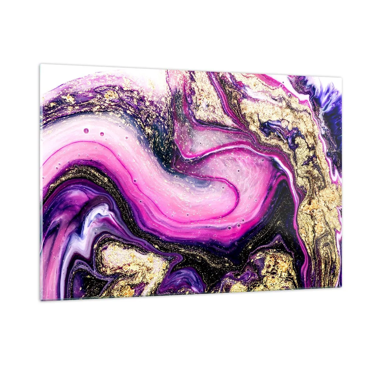 Schilderen op glas - Een momentje achter de schermen - 120x80 cm