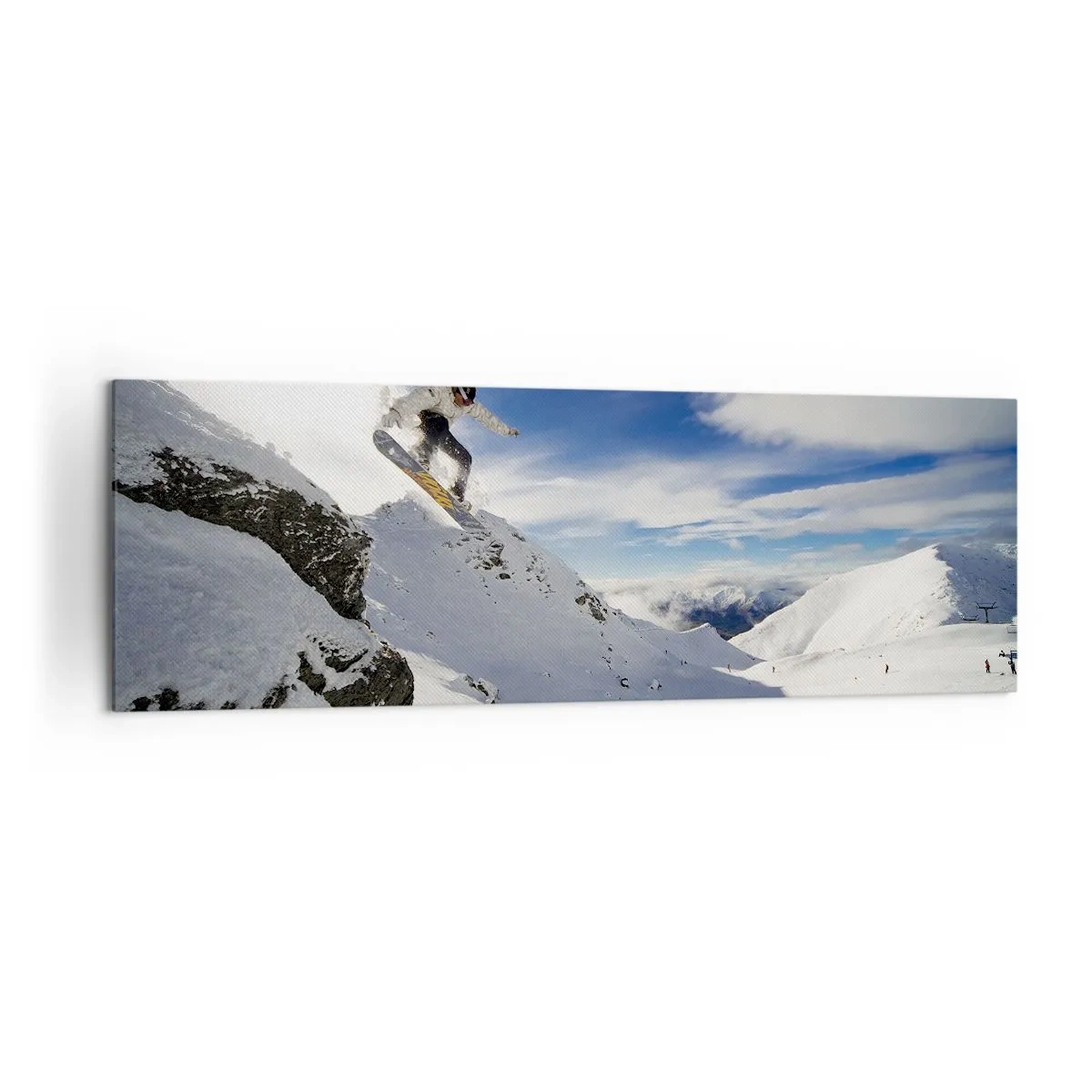 Schilderen op canvas - Vrijheid zonder grenzen - 160x50 cm