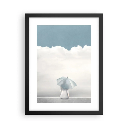 Poster in een zwarte lijst - Op de rand van realiteit en dromen - 30x40 cm