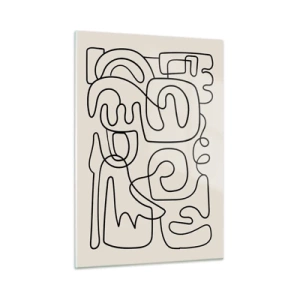 Schilderen op glas - Volg het pad - 50x70 cm