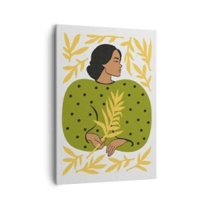 Schilderen op canvas - Hawaiiaans meisje - 50x70 cm