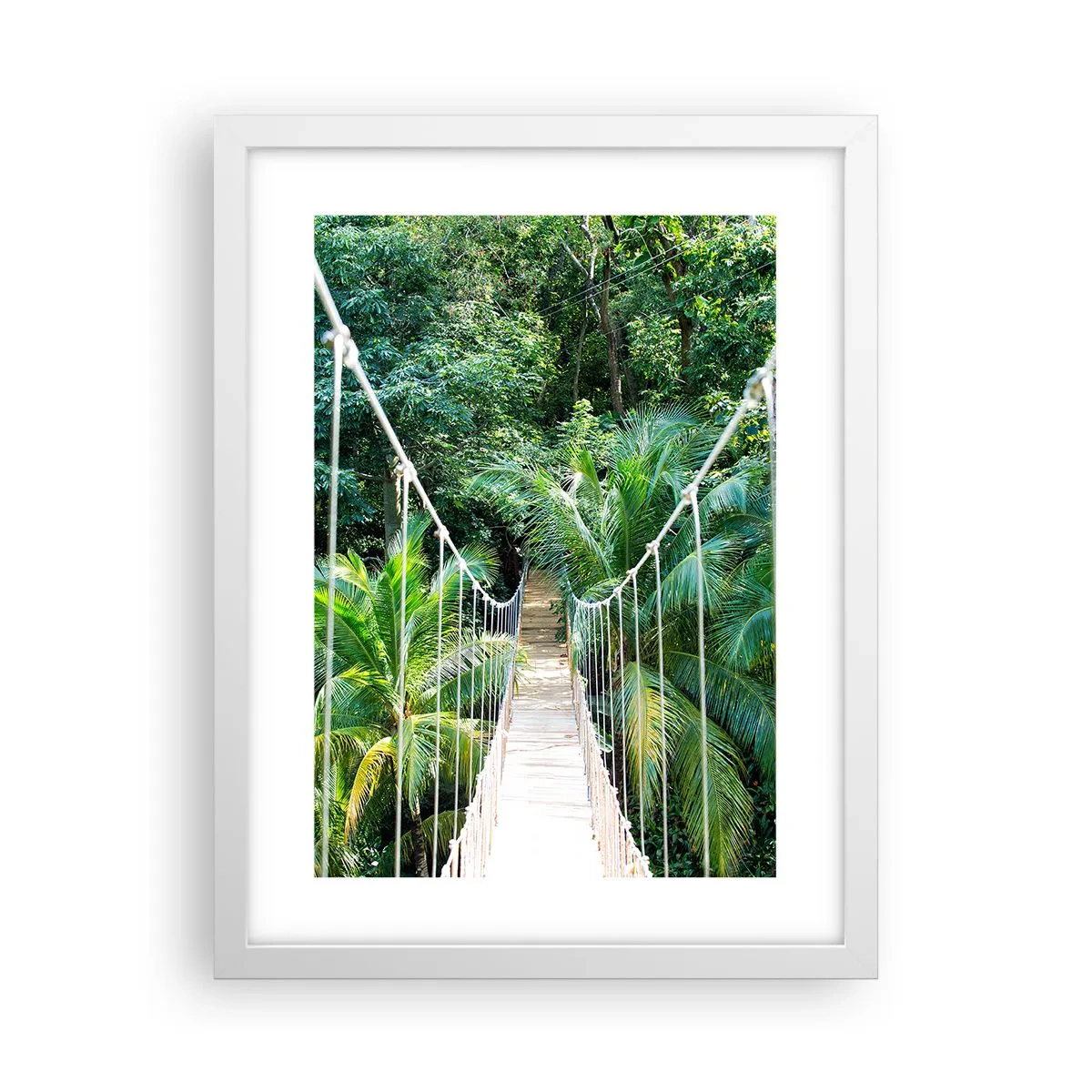 Poster in een witte lijst - Welkom in de jungle! - 30x40 cm