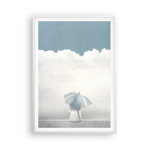 Poster in een witte lijst - Op de rand van realiteit en dromen - 70x100 cm