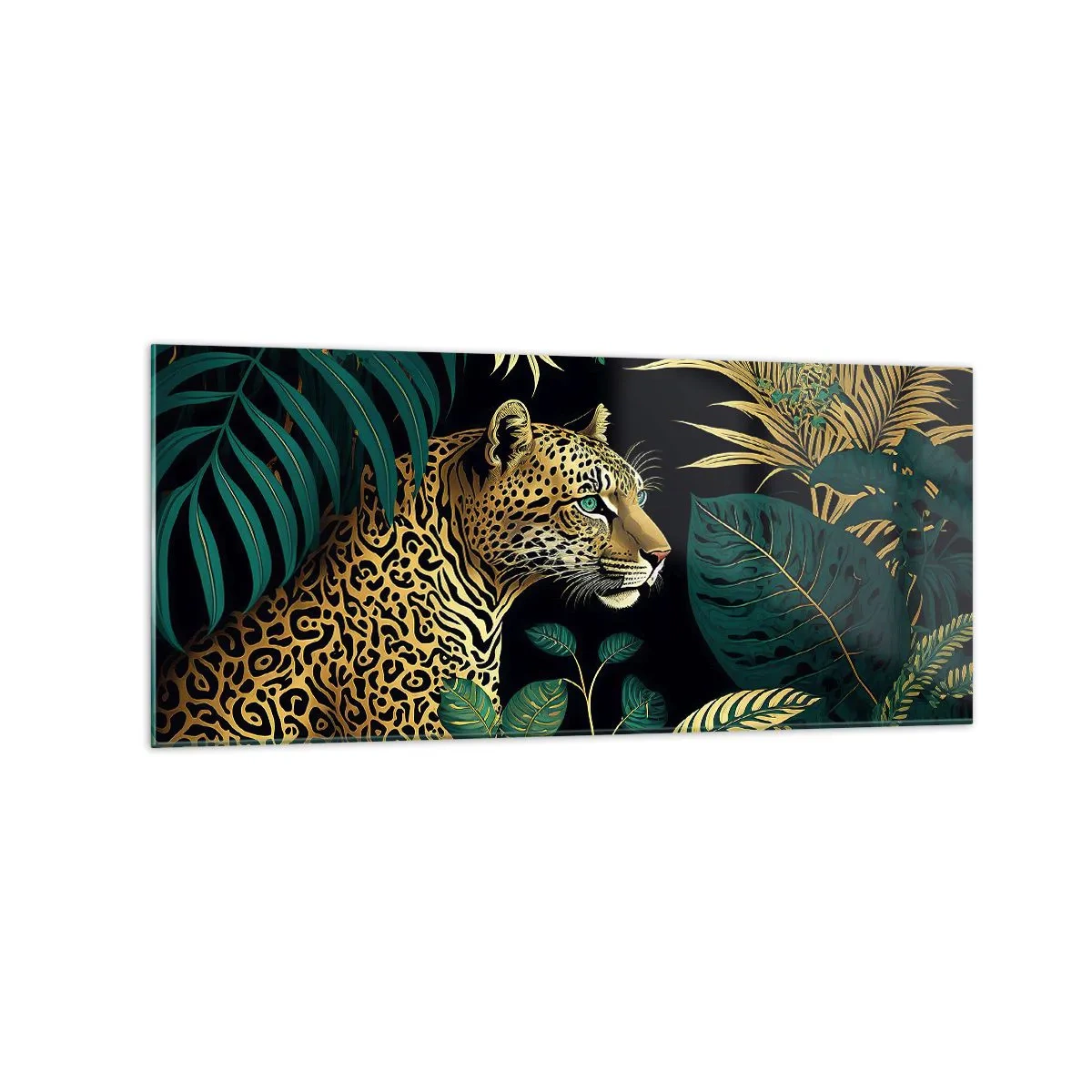 Schilderen op glas - Een gastheer in de jungle - 120x50 cm