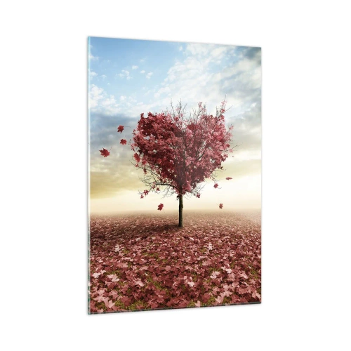 Schilderen op glas - Word ook verliefd - 50x70 cm