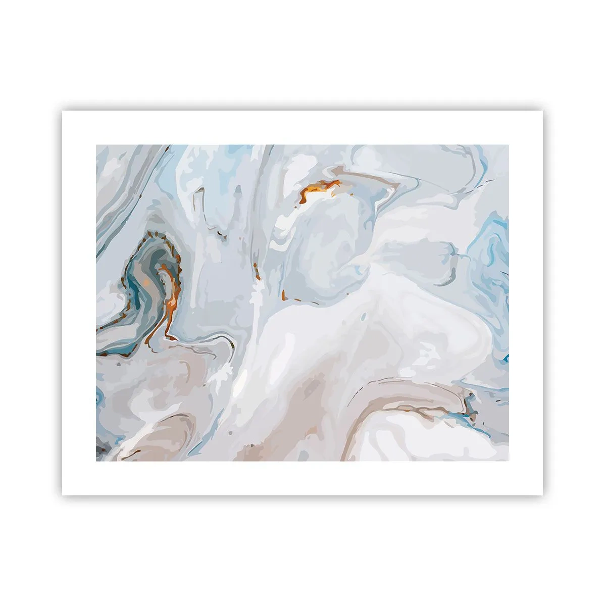 Poster - Het wit is verheven - 50x40 cm