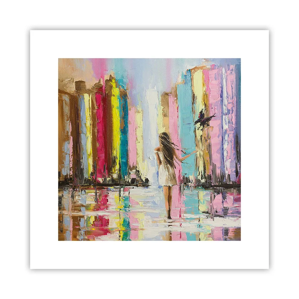 Poster - Volg mij - 30x30 cm