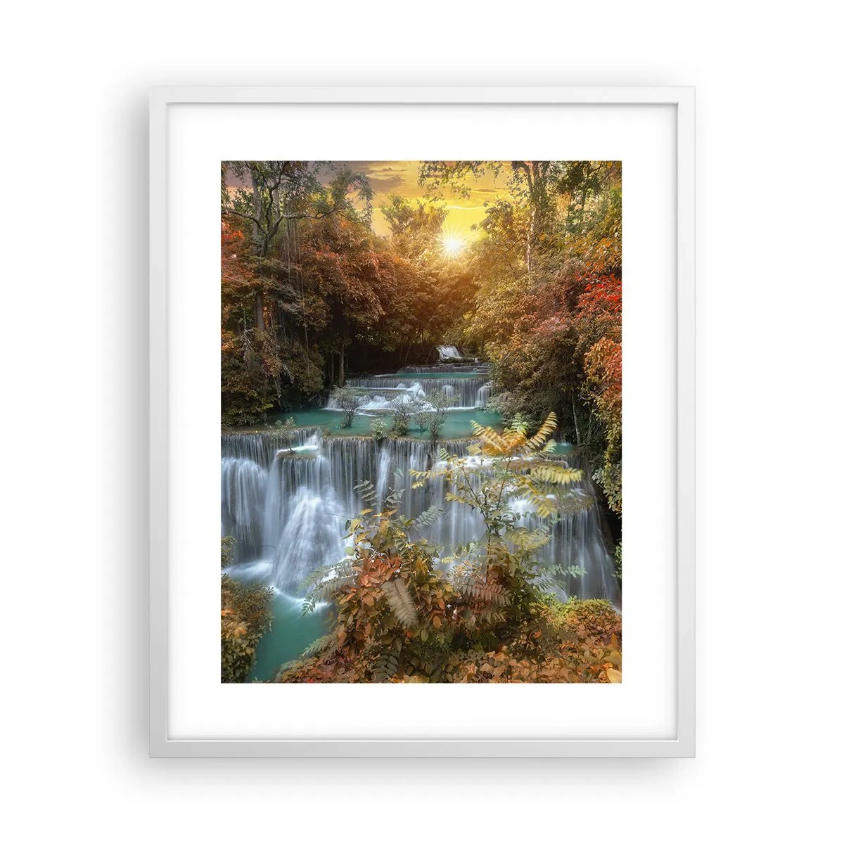 Poster in een witte lijst - Verborgen schat van het bos - 40x50 cm