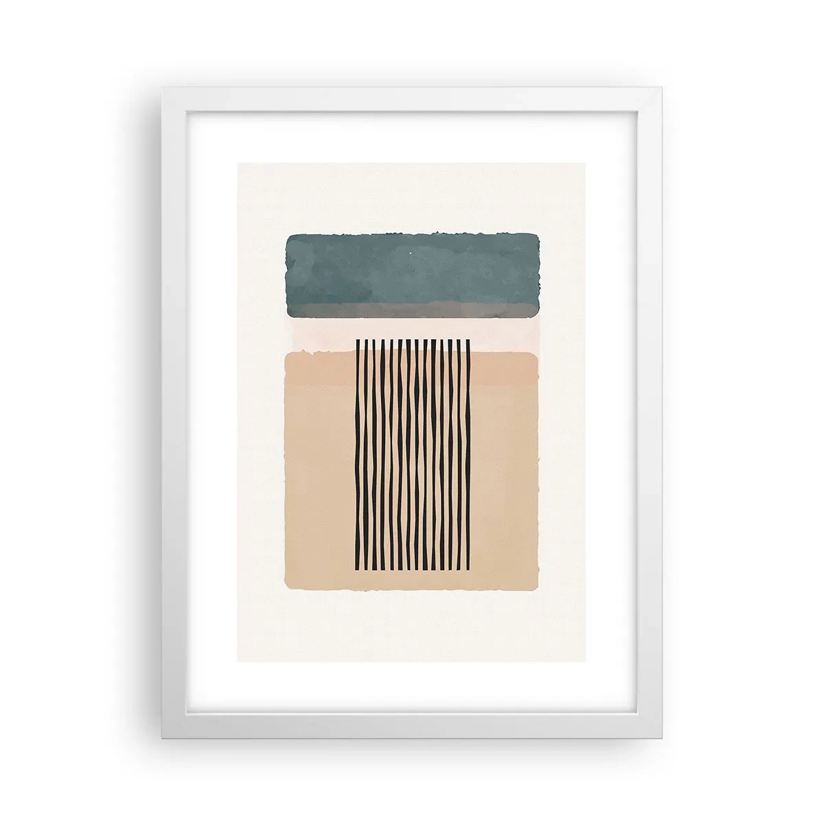 Poster in een witte lijst - Alles is oke - 30x40 cm