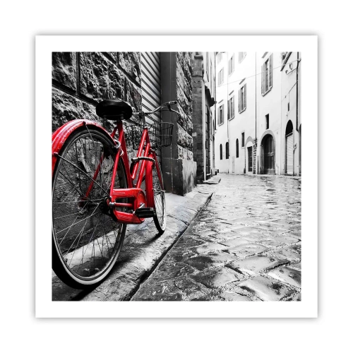 Poster - Echte schoonheid verveelt niet - 60x60 cm