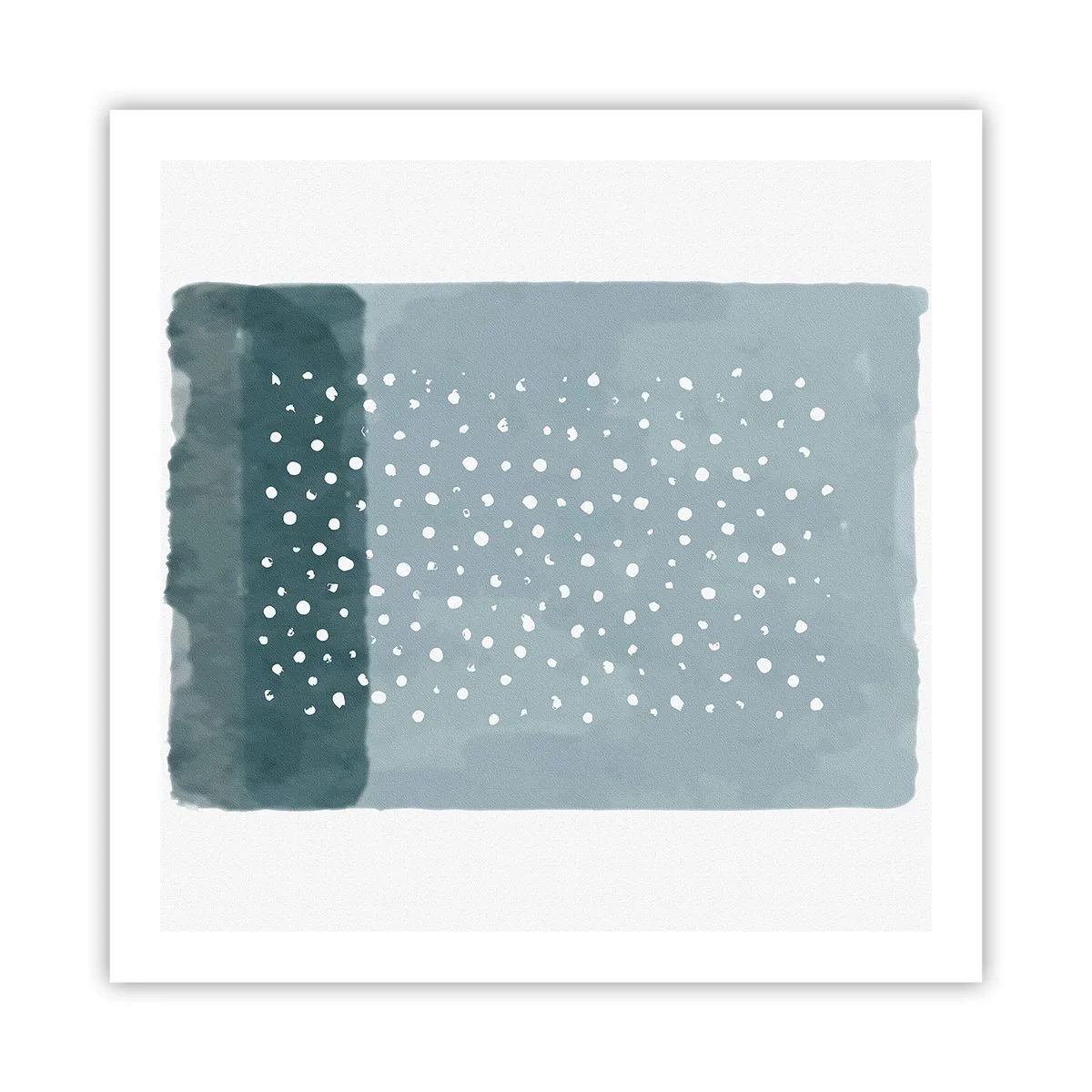 Poster - Gegroeid op blauw - 60x60 cm