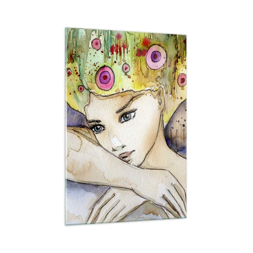 Schilderen op glas - Vlinderprinses - 70x100 cm