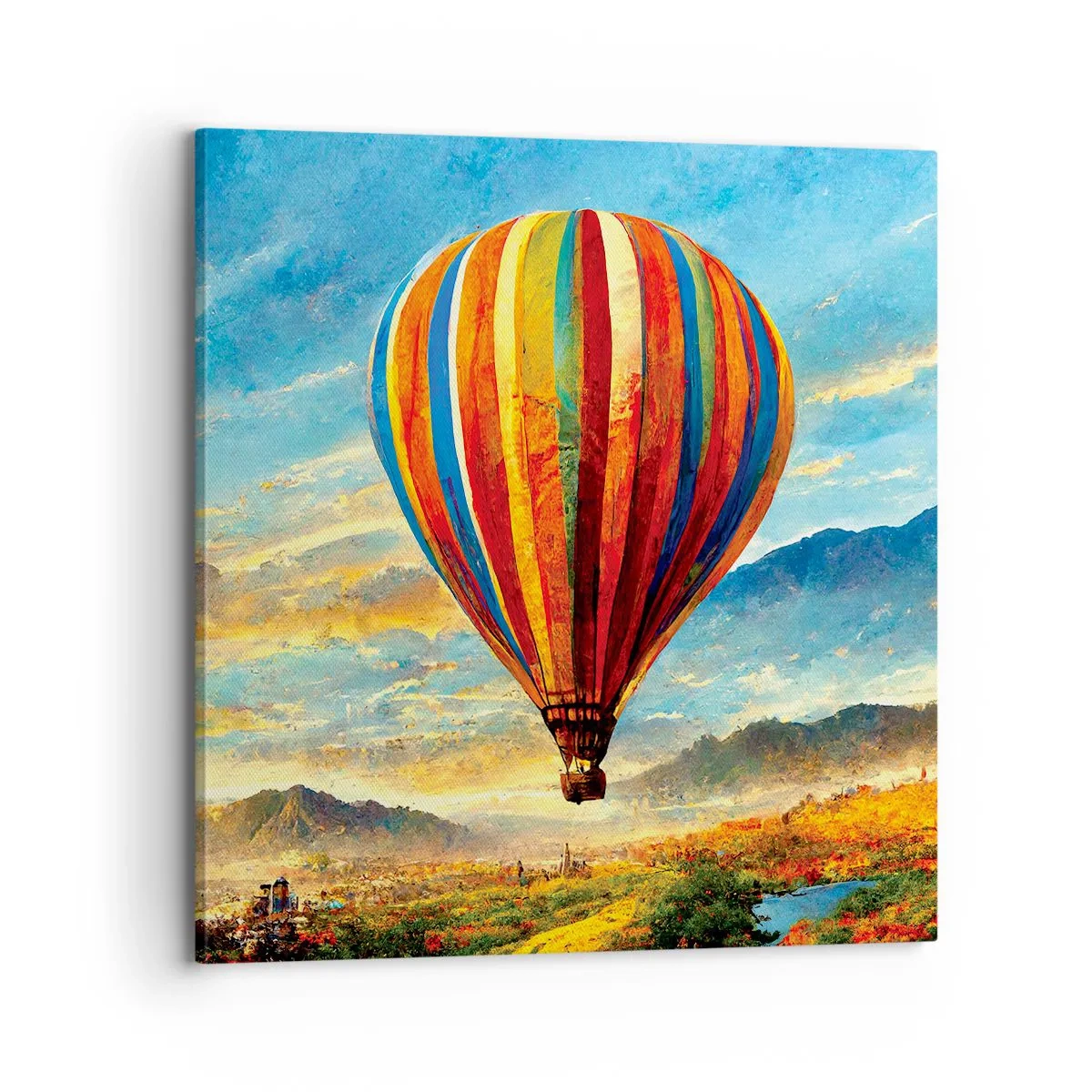 Schilderen op canvas - In stilte zie je meer - 70x70 cm