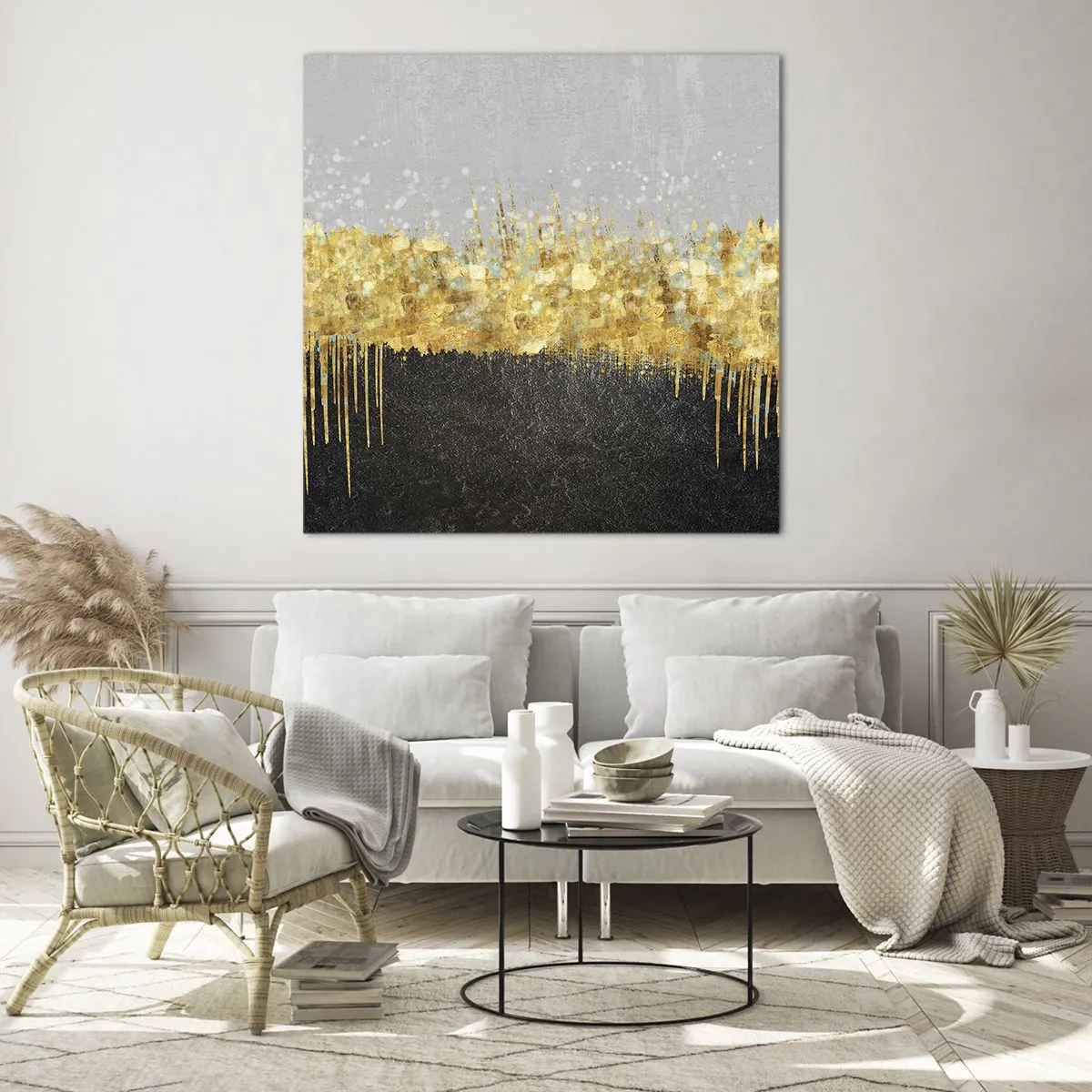 Schilderen op glas - Naar binnen en naar boven - 60x60 cm