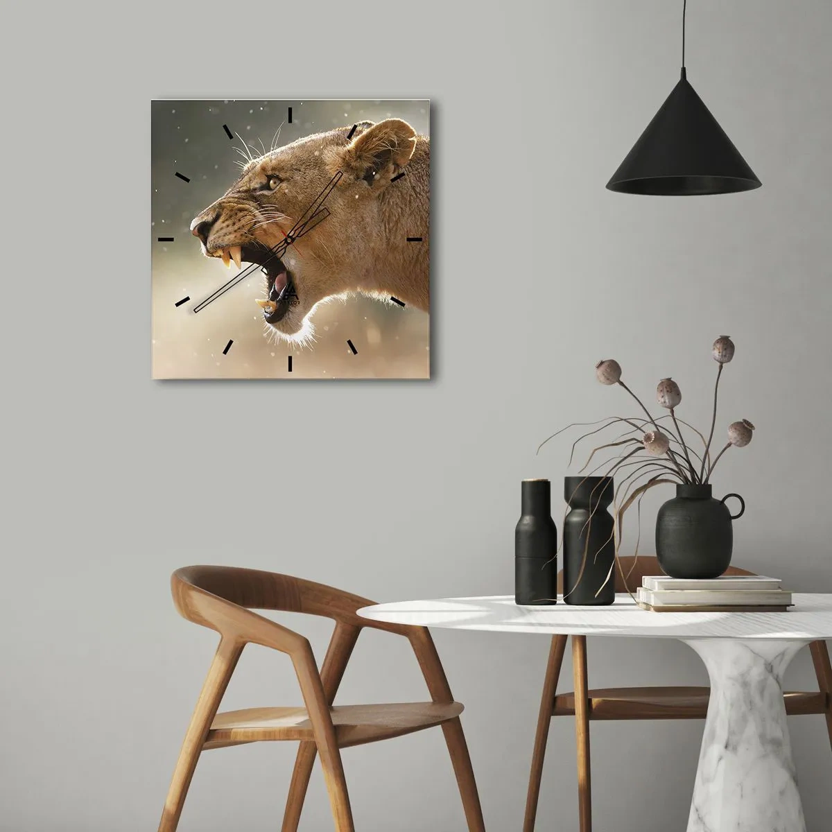 Wandklok - Klok - Probeer niet te luisteren - 30x30 cm