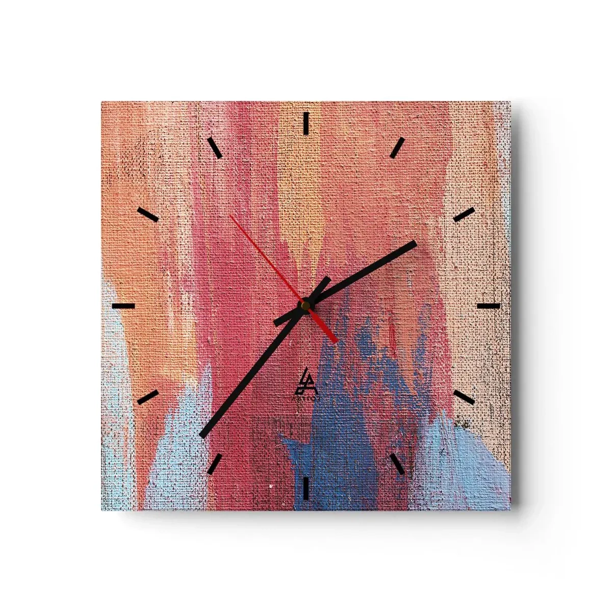Wandklok - Klok - Ren door de regenboog - 30x30 cm