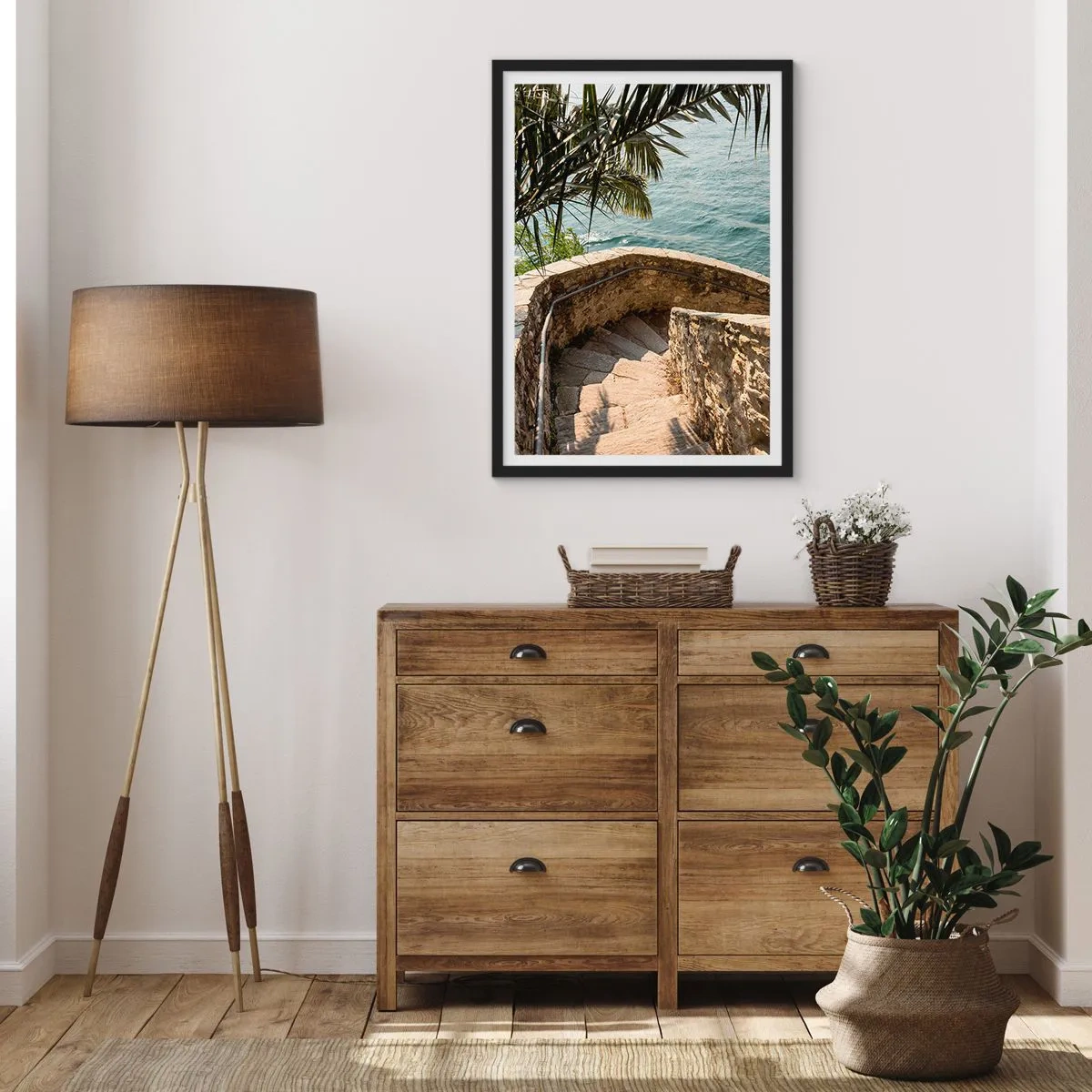 Poster in een zwarte lijst - Onder de zon van Italië - 40x50 cm