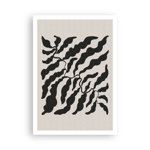 Poster - Natuur van een vierkant - 70x100 cm