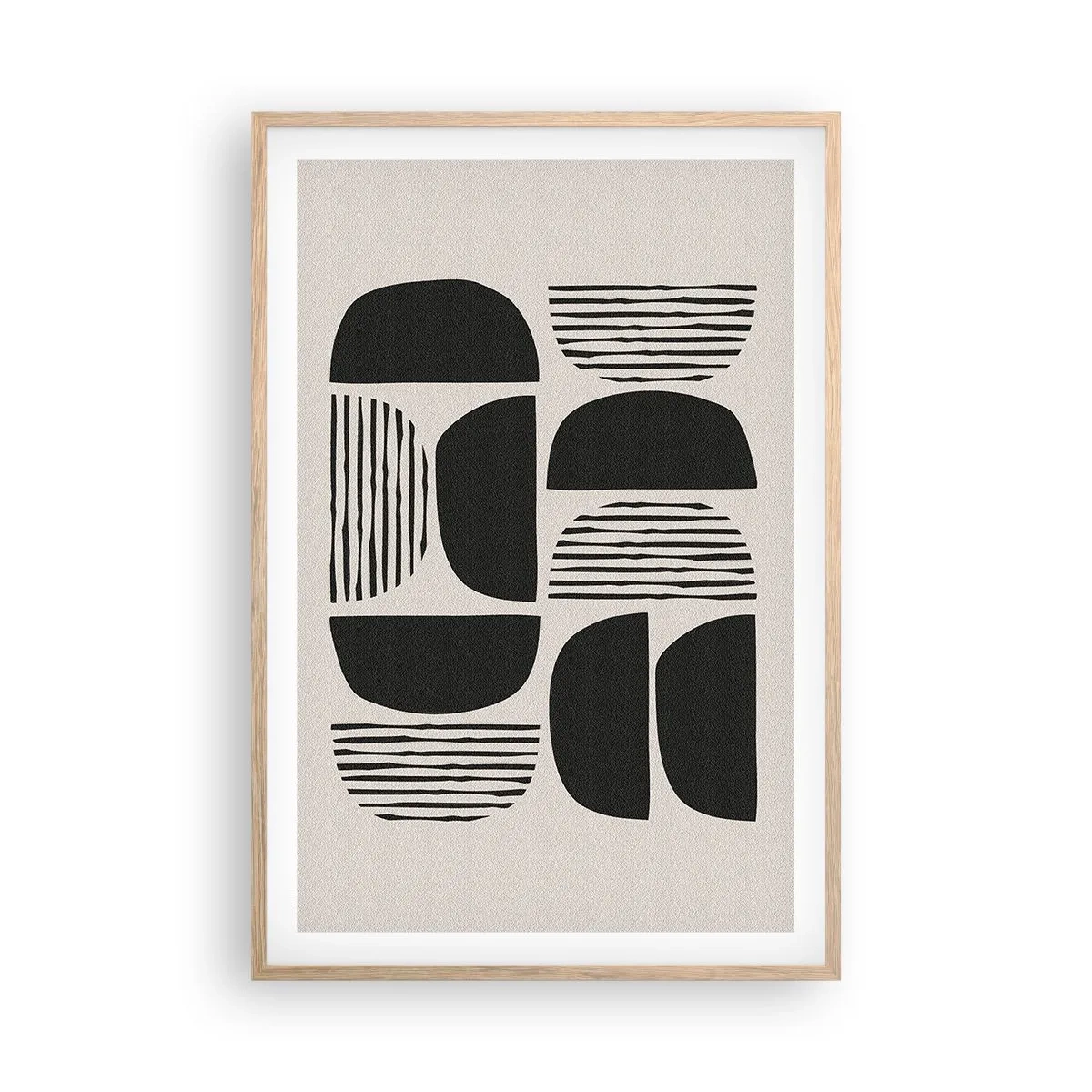 Een poster in een licht eiken lijst - Halfslachtige deals - 61x91 cm