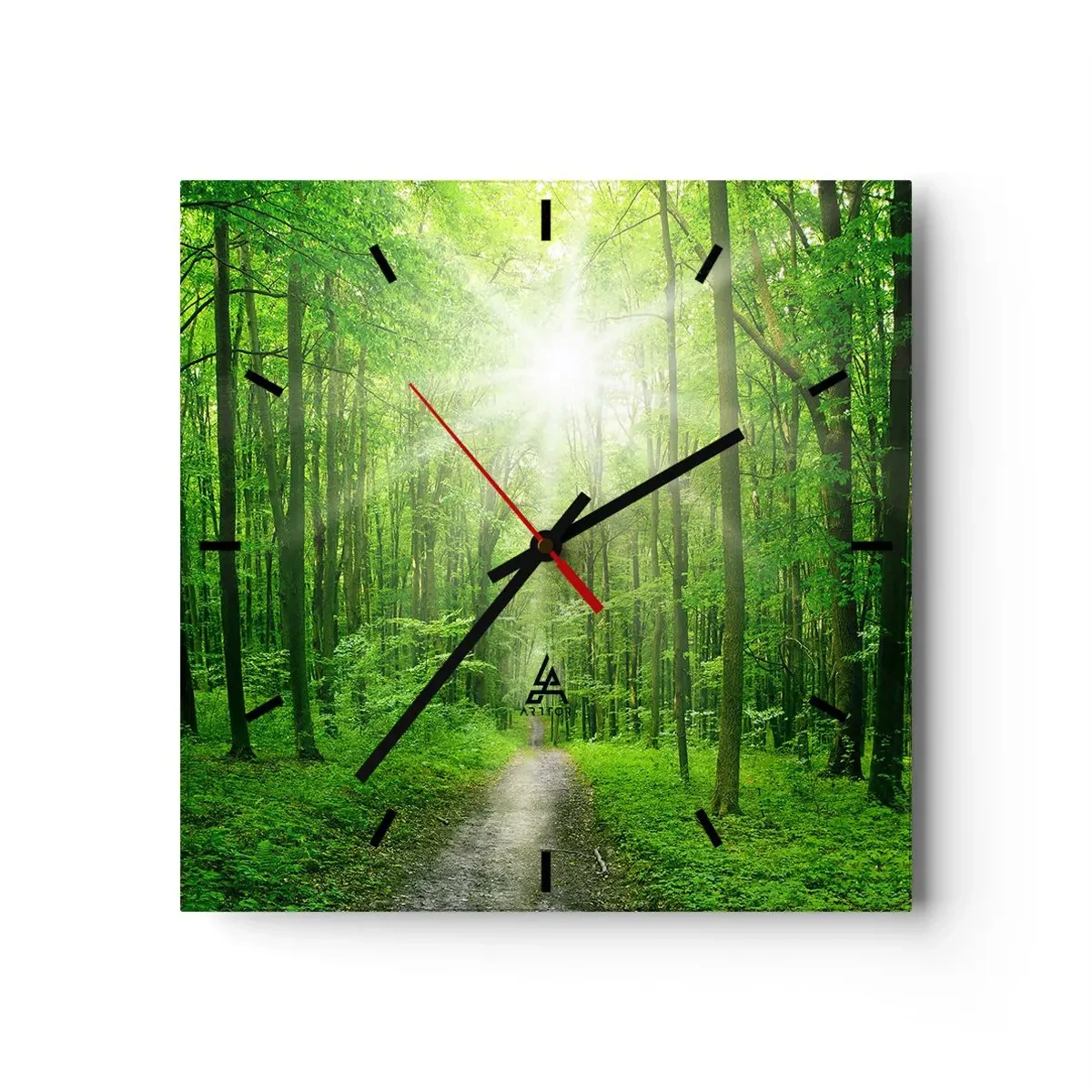 Wandklok - Klok - De groene kathedraal - 30x30 cm