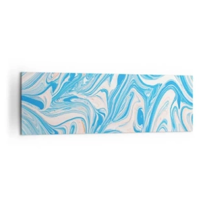 Schilderen op canvas - Moeras in turkoois - 160x50 cm