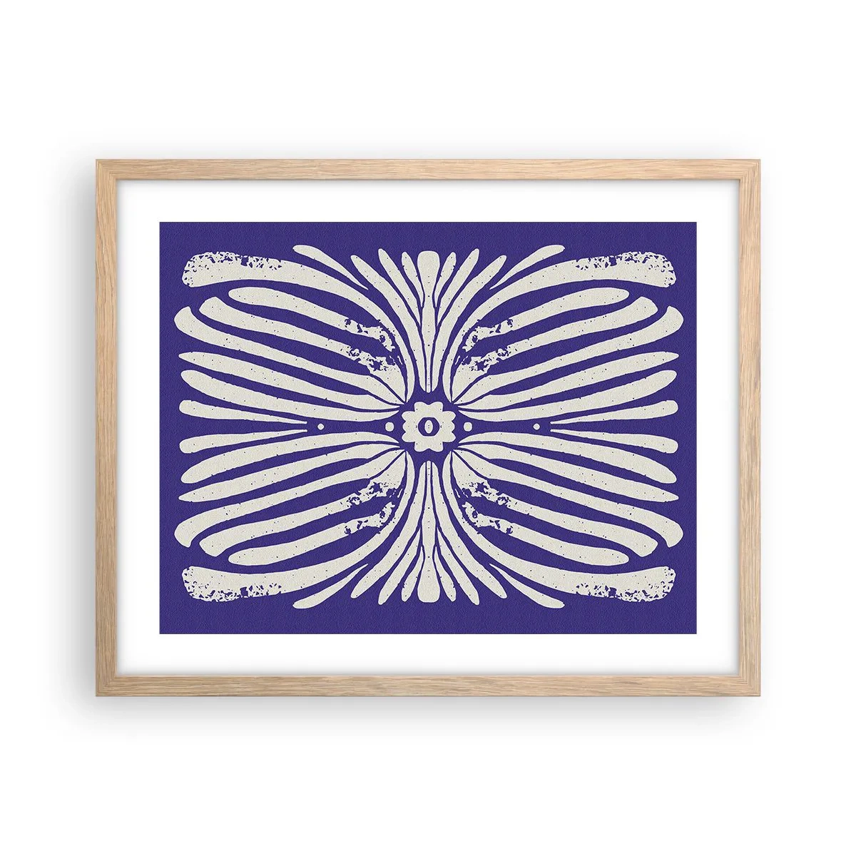 Een poster in een licht eiken lijst - Etnische inspiraties - 50x40 cm