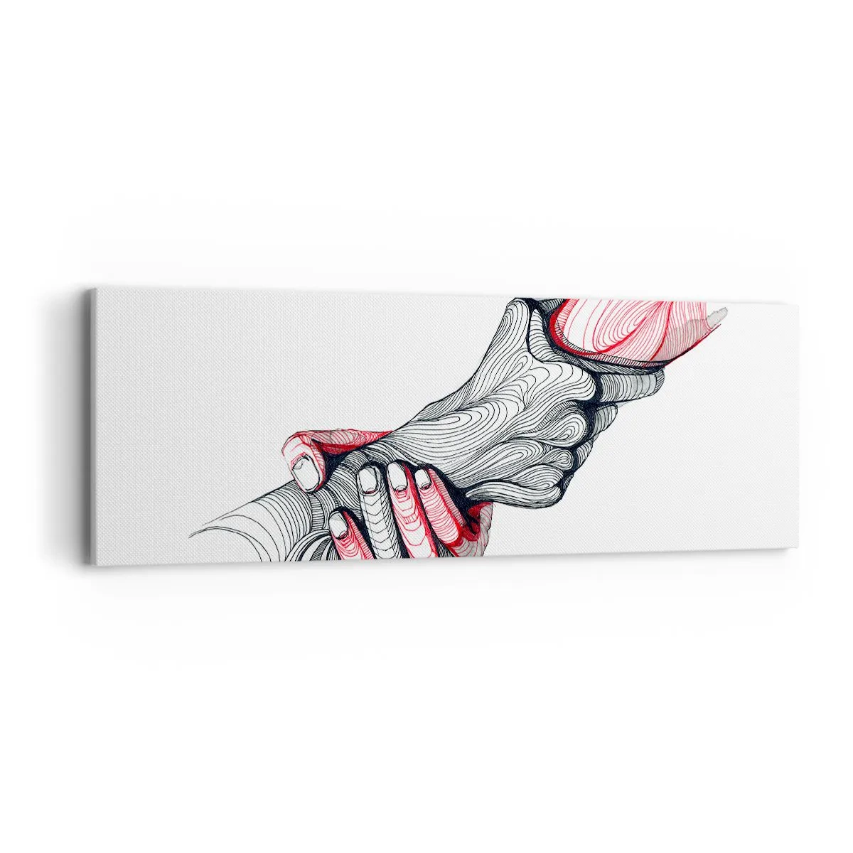 Schilderen op canvas - Je bent in goede handen - 90x30 cm