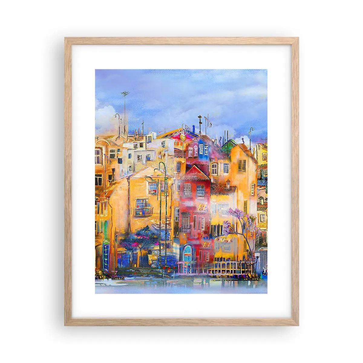 Een poster in een licht eiken lijst - Wij zijn samen - 40x50 cm