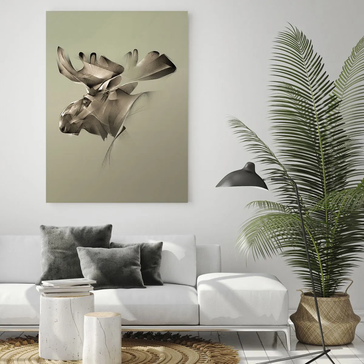 Schilderen op glas - De zachte kracht van vrede - 70x100 cm