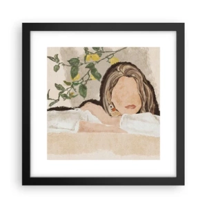 Poster in een zwarte lijst - Zuidelijke schoonheid - 30x30 cm