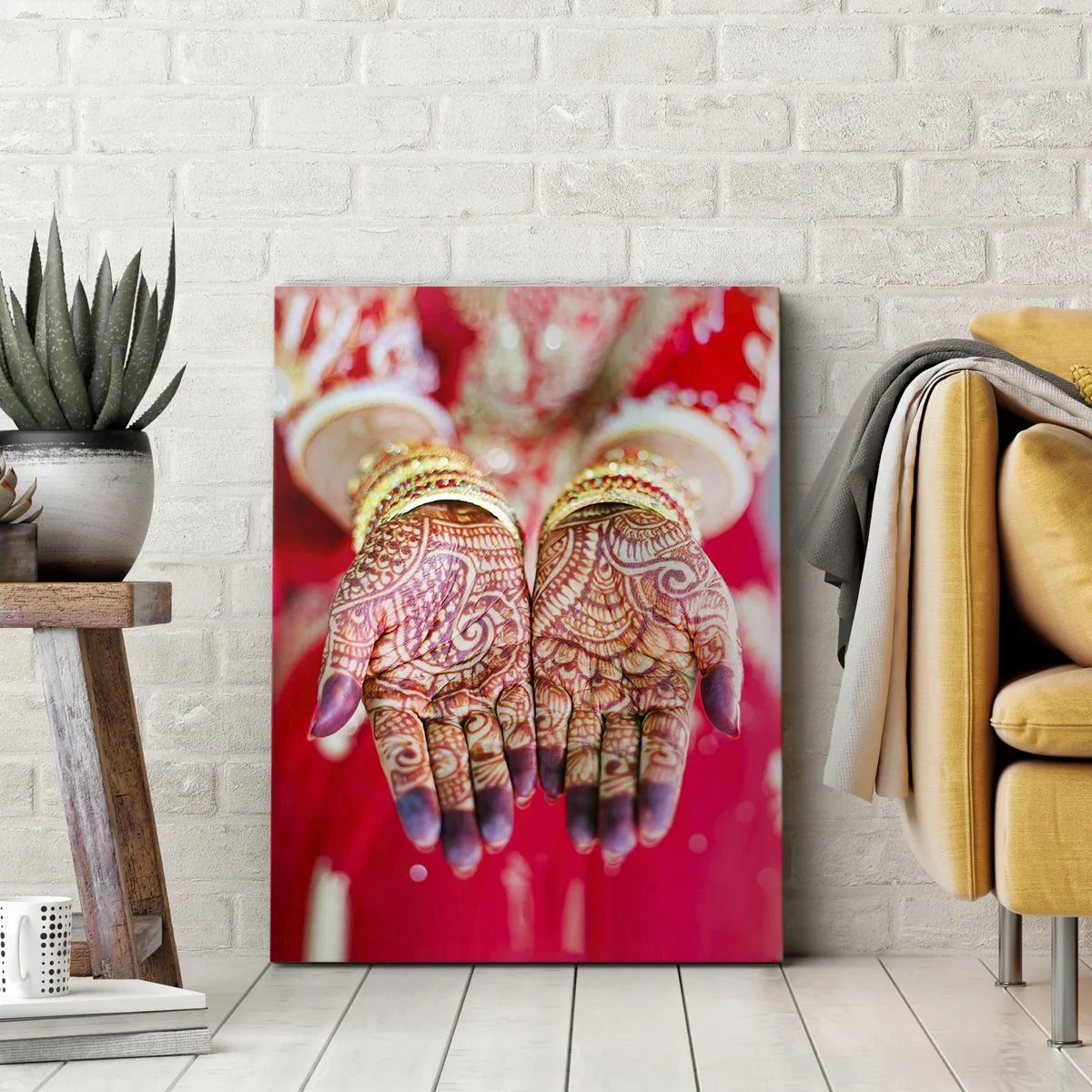 Schilderen op canvas - Klaar om je geluk te vangen? - 80x120 cm