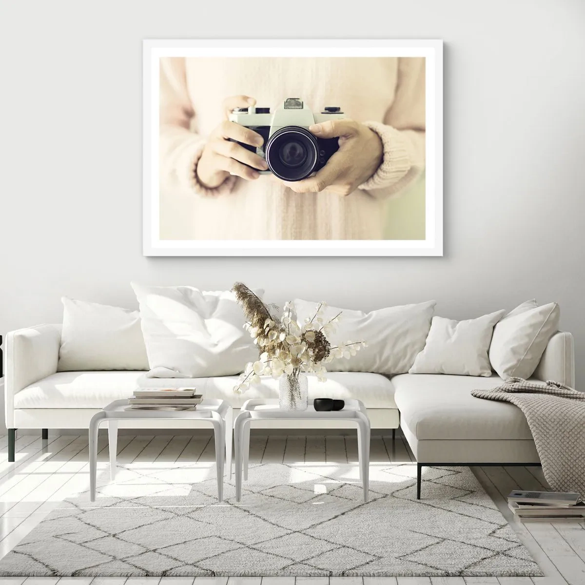 Poster in een witte lijst - Om meer te zien... - 50x40 cm