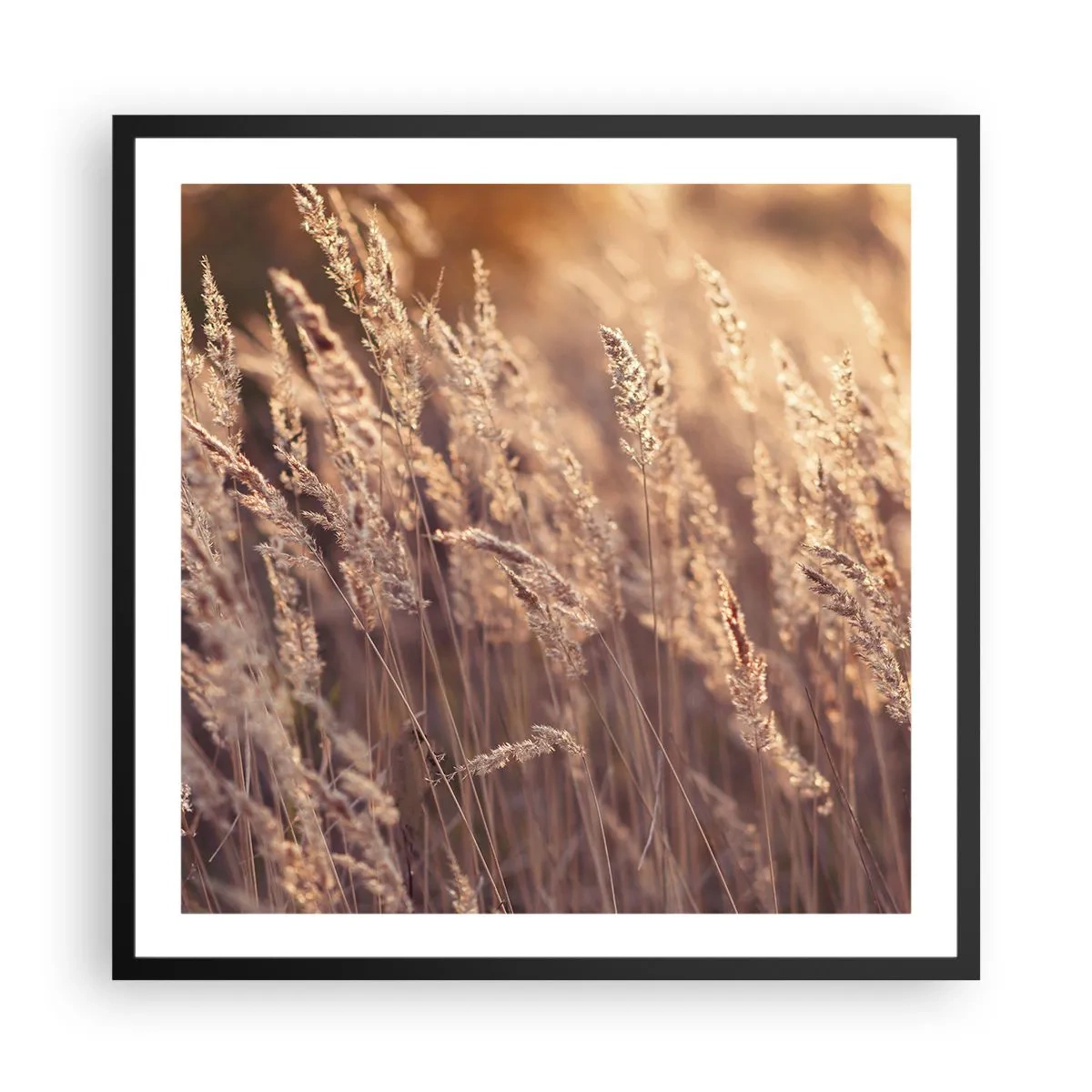 Poster in een zwarte lijst - Klaar om de herfst te verwelkomen - 60x60 cm