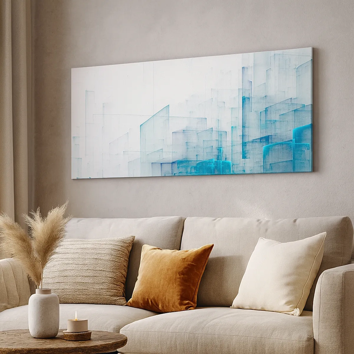 Schilderen op canvas - Hoe ruimte geworden is - 30x30 cm