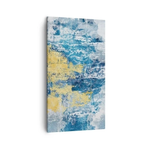 Schilderen op canvas - Abstractie vol met weer - 45x80 cm