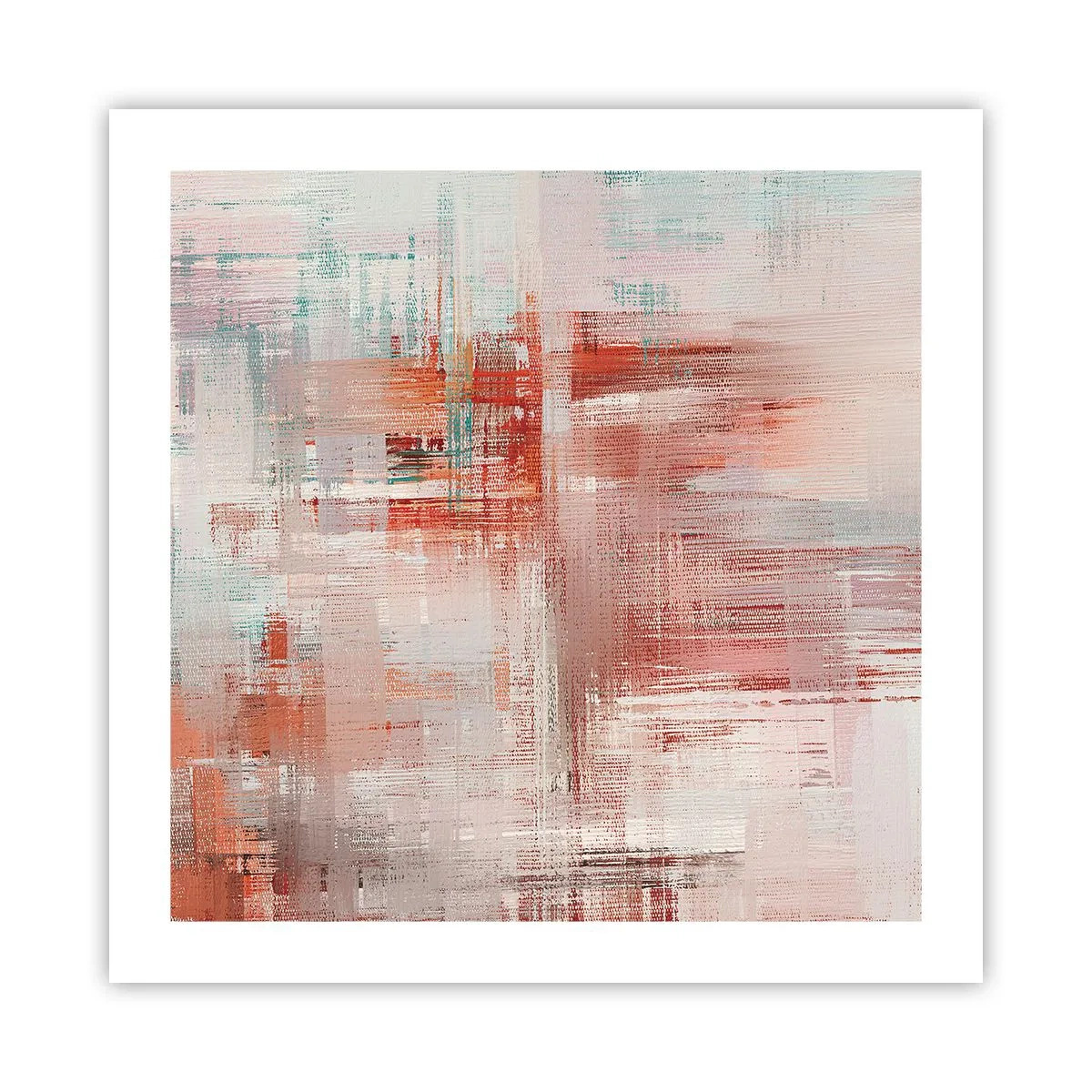 Poster - Vaag. Maar roze - 50x50 cm