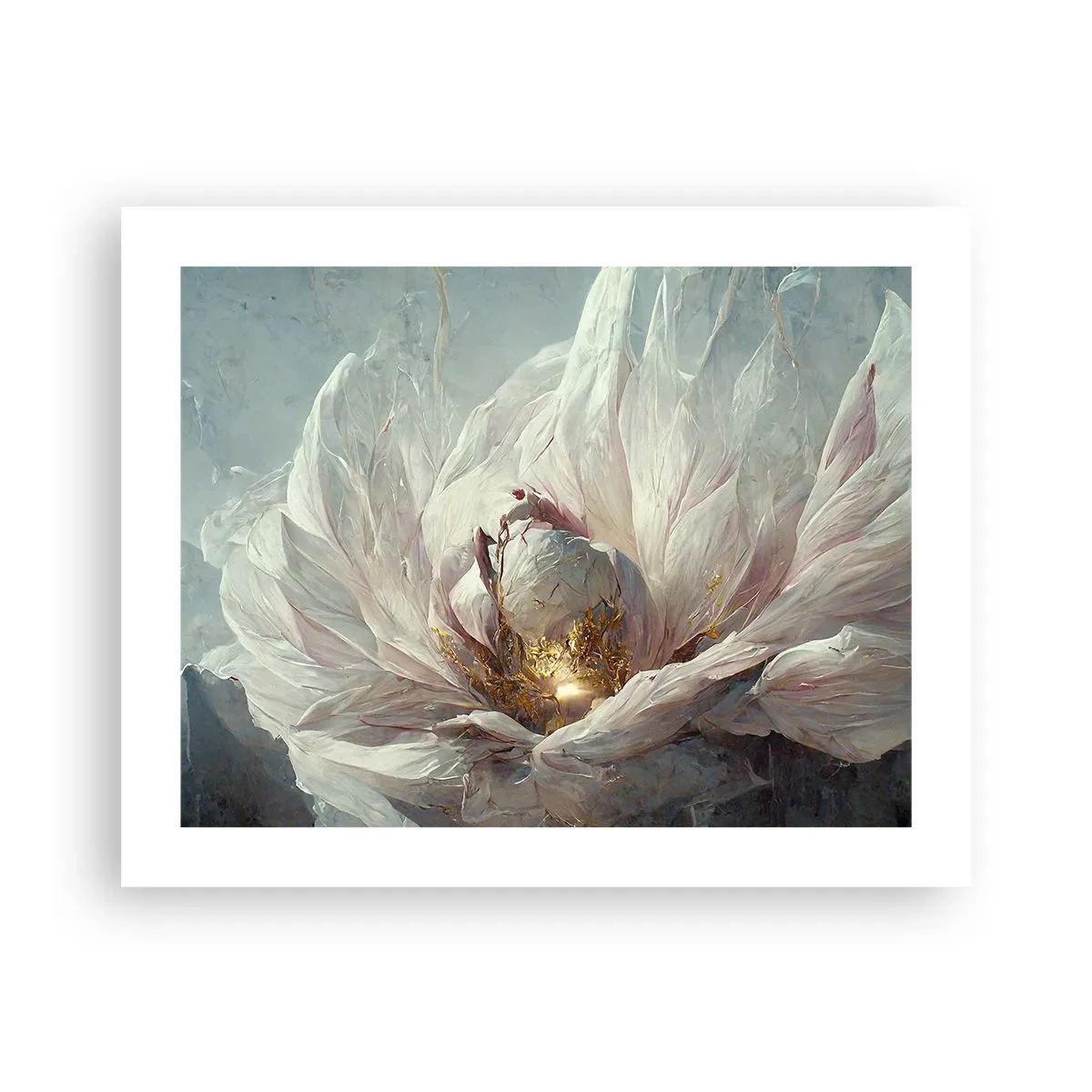 Poster - Hij bloeit eens in de honderd jaar - 50x40 cm