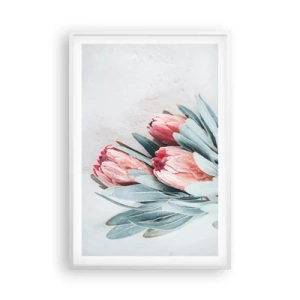 Poster in een witte lijst - Schaamt zich voor hun eigen schoonheid - 61x91 cm