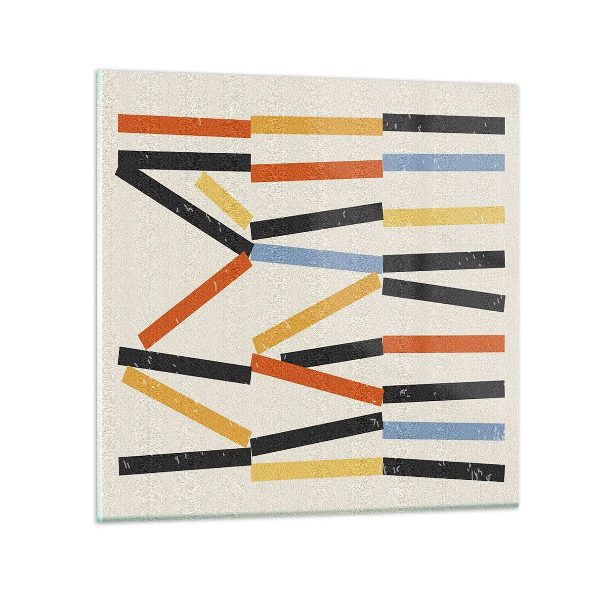 Schilderen op glas - Compositie op goed niveau - 40x40 cm