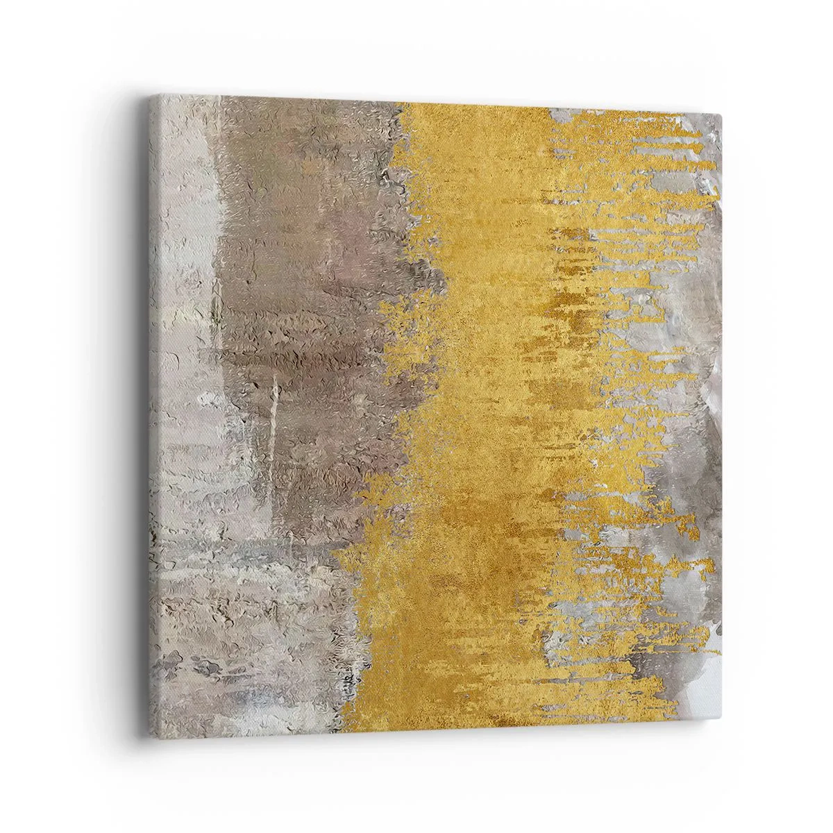 Schilderen op canvas - Een gouden explosie - 40x40 cm