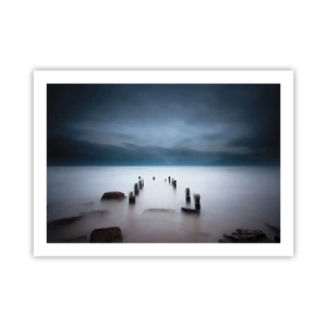 Poster - Peinzend meer - 70x50 cm