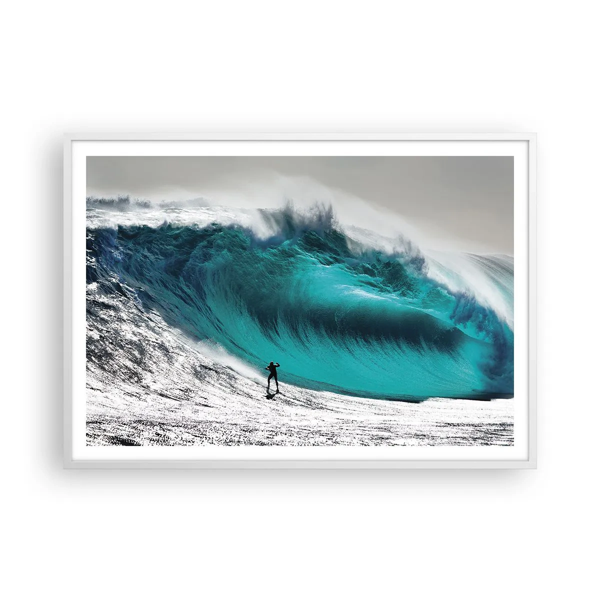 Poster in een witte lijst - Uitdaging aanvaard - 100x70 cm
