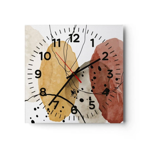 Wandklok - Klok - Als lichte, transparante lucht - 40x40 cm